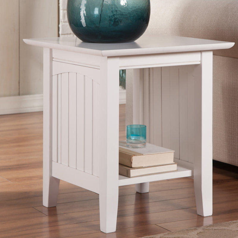 Charlton Home® Tolleson 22'' Tall Solid Wood End Table & Reviews Wayfair
